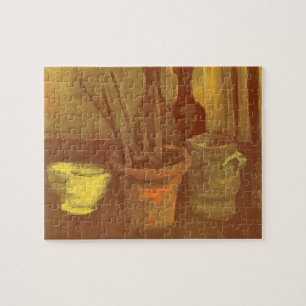 Puzzle Vincent van Gogh - Naturaleza Muerta con Pinceles
