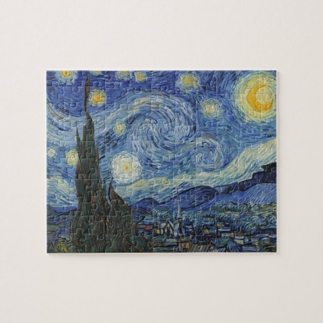Puzzle Vincent van Gogh | Noche estrellada, junio de 1889 (Horizontal)