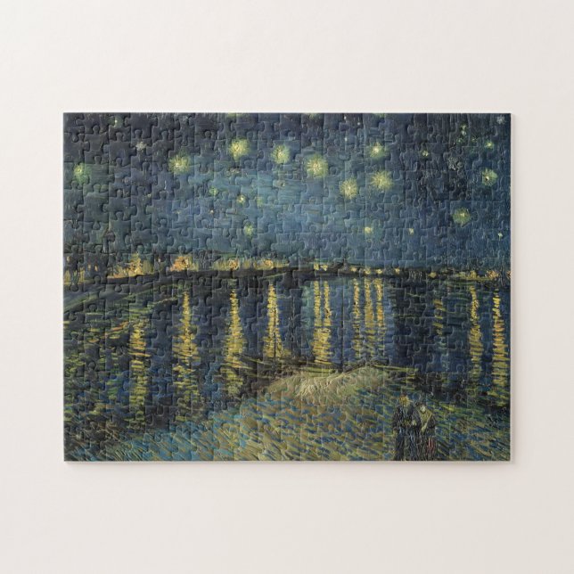 Puzzle Vincent van Gogh | Noche estrellada sobre el Ródan (Horizontal)