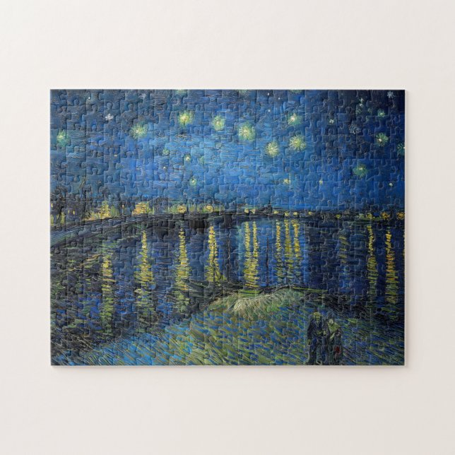 Puzzle Vincent Van Gogh - Noche estrellada sobre el Ródan (Horizontal)