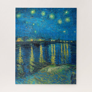Puzzle Vincent Van Gogh Noche estrellada sobre el Ródano