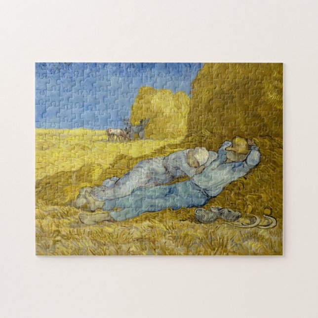 Puzzle Vincent Van Gogh - Noon, Descanse del trabajo / Si (Horizontal)
