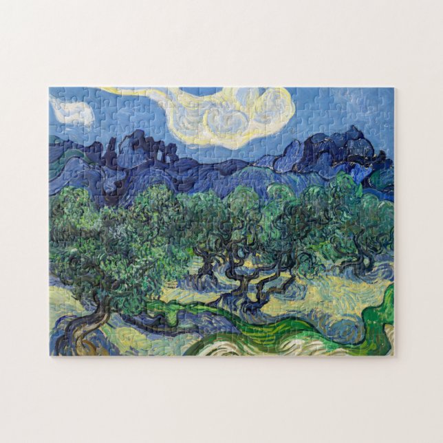 Puzzle Vincent van Gogh - Olivos con los Alpilles (Horizontal)