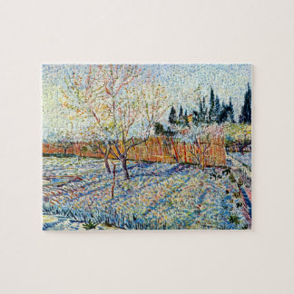 Puzzle Vincent Van Gogh - Orchard con árboles de almirez