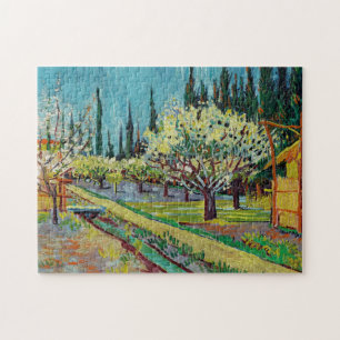 Puzzle Vincent van Gogh Orchard rodeado de cipreses