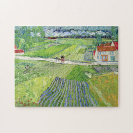 Puzzle Vincent van Gogh - Paisaje con Carriaje y Tren