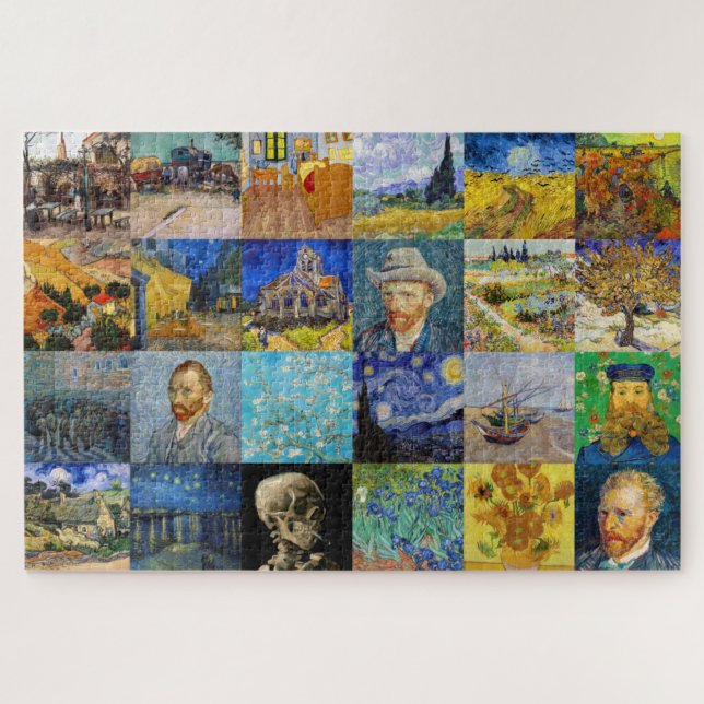 Puzzle Vincent van Gogh - Piquetas maestras del mosaico (Horizontal)