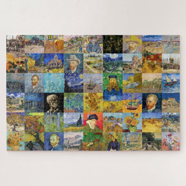 Puzzle Vincent van Gogh - Piquetas maestras del mosaico (Horizontal)
