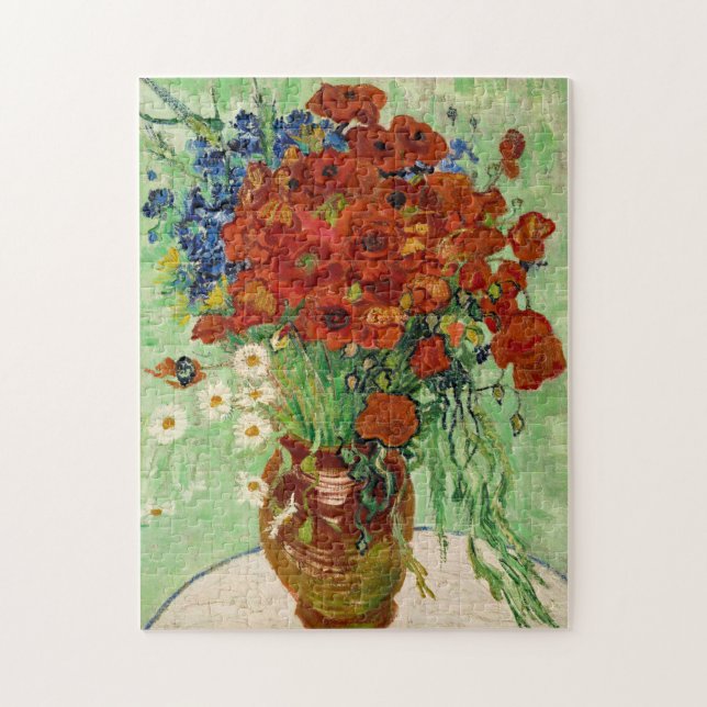 Puzzle Vincent Van Gogh Red Poppies and Daisies in a Vase (Vertical)