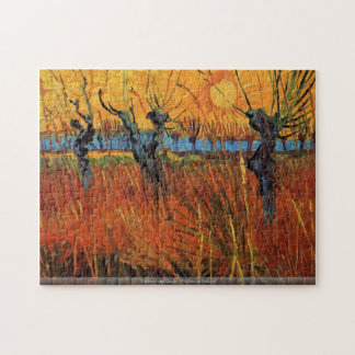Puzzle Vincent van Gogh - sauces en la puesta del sol