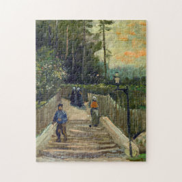 Puzzle Vincent van Gogh - Sendero inclinado en Montmartre