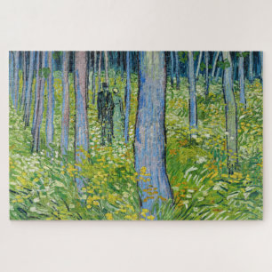 Puzzle Vincent van Gogh - Sotobosque con dos figuras