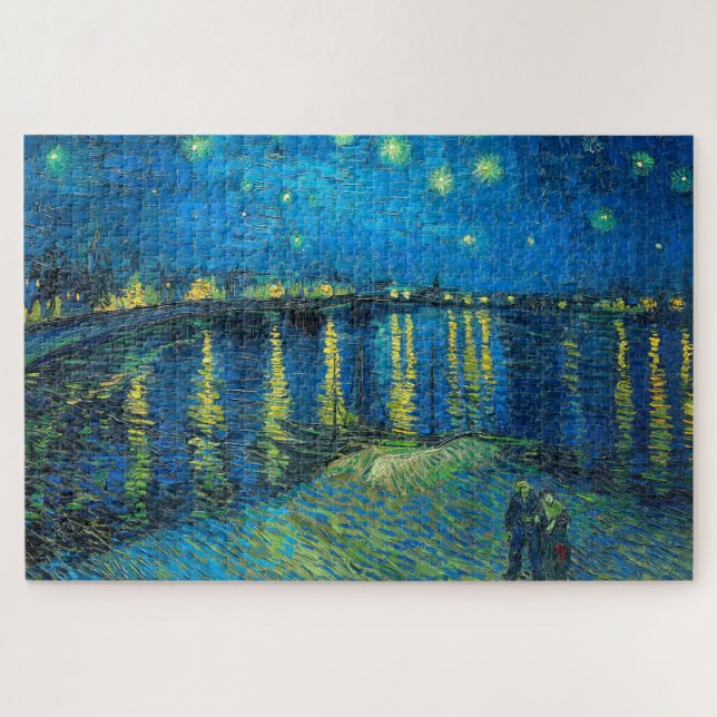 Puzzle Vincent Van Gogh Starry Night Sobre El Ródano (Horizontal)