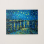 Puzzle Vincent Van Gogh Starry Night Sobre El Ródano<br><div class="desc">Vincent Van Gogh Starry Night Sobre El Rompecabezas De Rhone Jigsaw.</div>