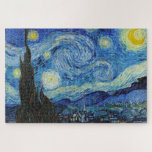 Puzzle Vincent Van Gogh Starry Night Vintage Bella Artes<br><div class="desc">El rompecabezas del Bella Artes Vintage nocturno Vincent Van Gogh Starry.</div>