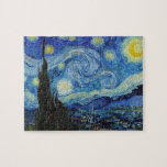 Puzzle Vincent Van Gogh Starry Night Vintage Bella Artes<br><div class="desc">El rompecabezas del Bella Artes Vintage nocturno Vincent Van Gogh Starry.</div>