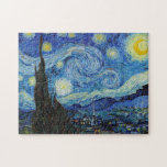 Puzzle Vincent Van Gogh Starry Night Vintage Bella Artes<br><div class="desc">El rompecabezas del Bella Artes Vintage nocturno Vincent Van Gogh Starry.</div>