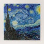 Puzzle Vincent Van Gogh Starry Night Vintage Bella Artes<br><div class="desc">El rompecabezas del Bella Artes Vintage nocturno Vincent Van Gogh Starry.</div>