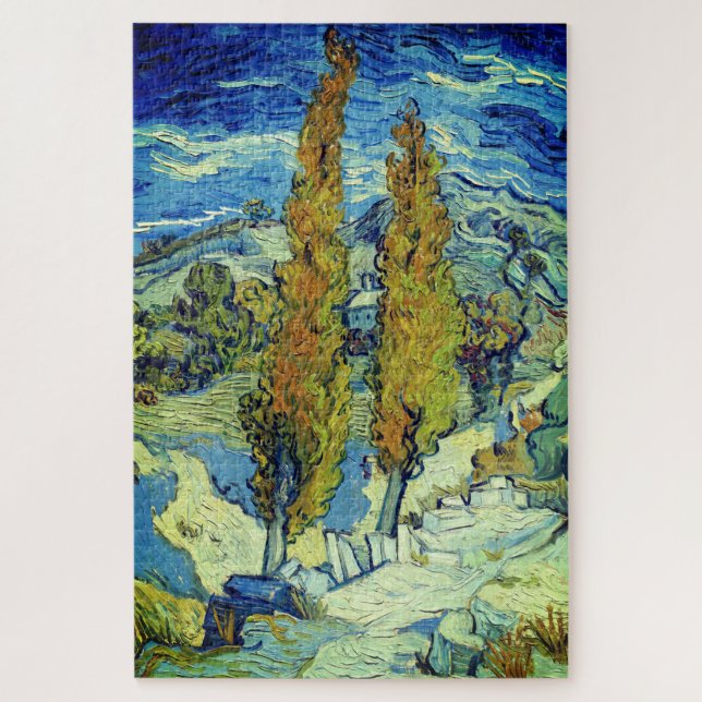Puzzle Vincent Van Gogh Two Poplars en Saint-Rémy (Vertical)