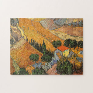 Puzzle Vincent van Gogh - Valle con Plowman