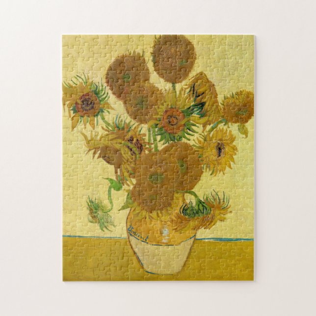Puzzle Vincent van Gogh - Vase con quince girasoles (Vertical)