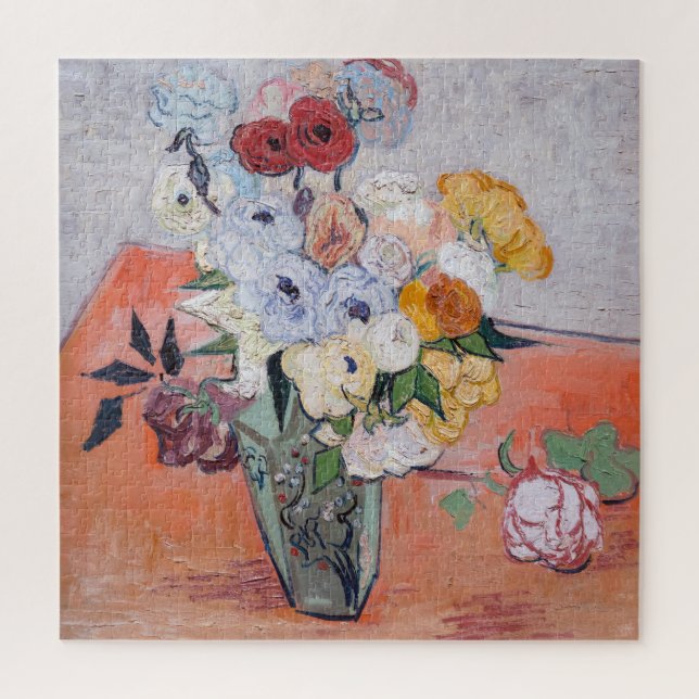 Puzzle Vincent van Gogh - Vase con Rosas y anemones (Vertical)
