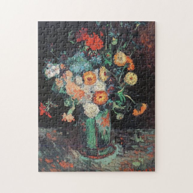 Puzzle Vincent Van Gogh - Vase con Zinnias (Vertical)