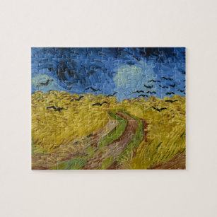Puzzle Vincent van Gogh - Wheatfield con cuervos