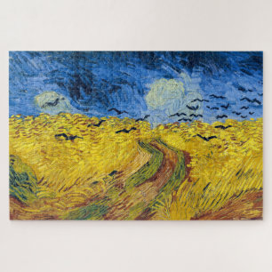 Puzzle Vincent van Gogh - Wheatfield con cuervos