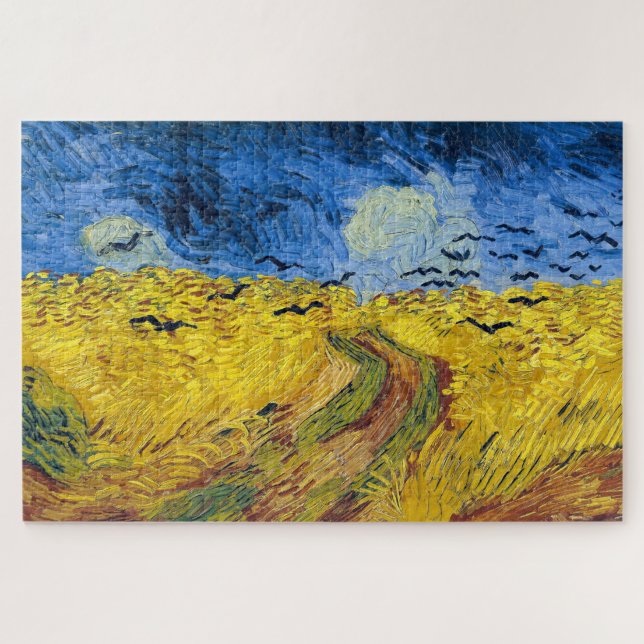 Puzzle Vincent van Gogh - Wheatfield con cuervos (Horizontal)