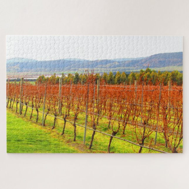 Puzzle viñedo rojo (Horizontal)