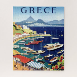 Puzzle Viñeta Atenas Grecia Ilustracion arte