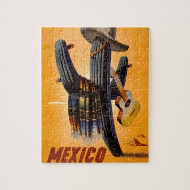 Puzzle Viñeta México - Anuncio de Turismo Mexicano (Vertical)
