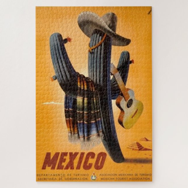 Puzzle Viñeta México - Anuncio de Turismo Mexicano (Vertical)