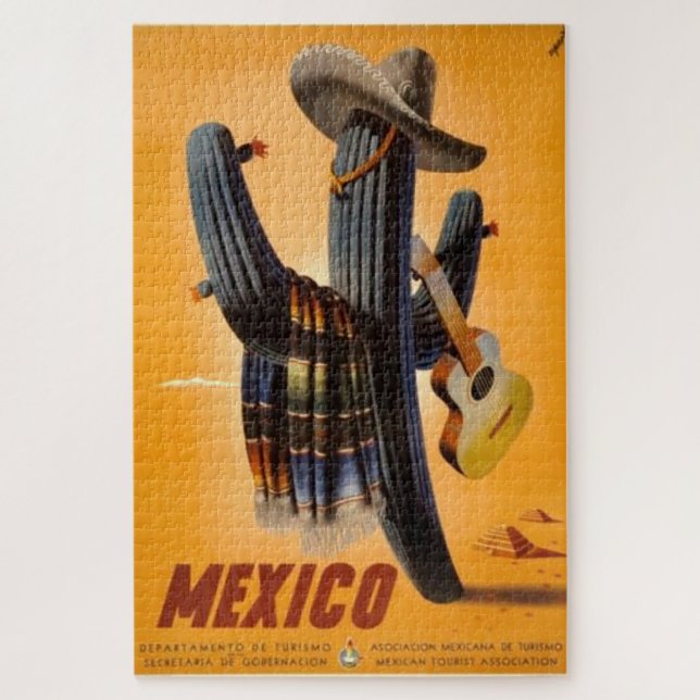 Puzzle Viñeta México - Anuncio de Turismo Mexicano (Vertical)