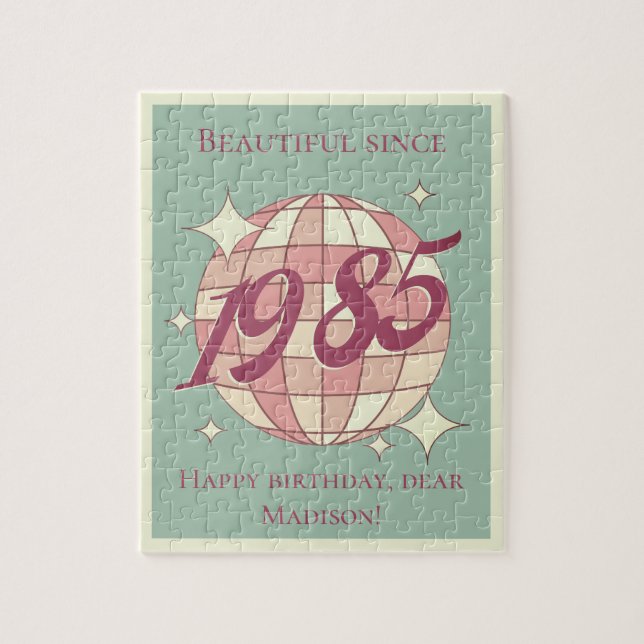 Puzzle Viñeta nacida en 1985 40º juego de regalo de cumpl (Vertical)