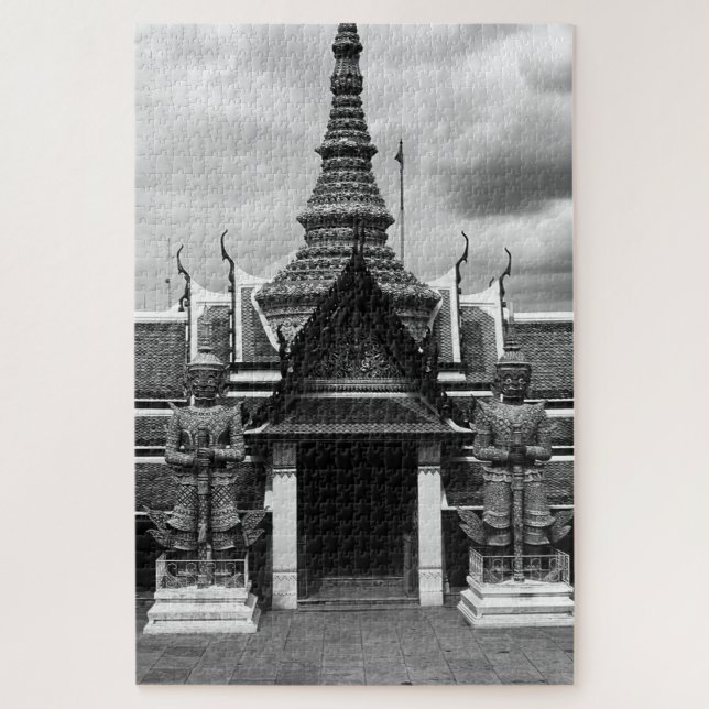 Puzzle Viñeta Tailandia Guardia Demonio de Wat Phra Kaew (Vertical)
