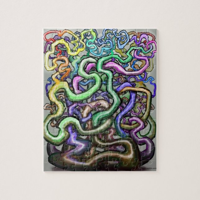 Puzzle Vinos arcoiris torcidos (Vertical)