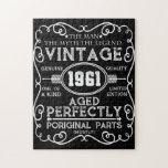 Puzzle Vintage 1961 Man Myth Legend 60th Birthday<br><div class="desc">Make your birthday celebration even more special with this cute and colorful designed . A perfect addition for your birthday gifts collection. A must wear apparel for a birthday celebrant.</div>