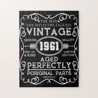 Puzzle Vintage 1961 Man Myth Legend 60th Birthday