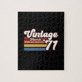 Puzzle Vintage 1971 50th Birthday March