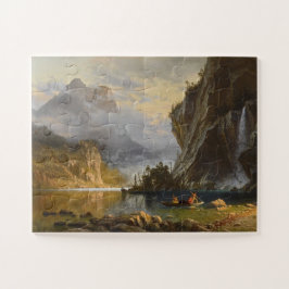 Puzzle Vintage Albert Bierstadt Indians Spear Fishing