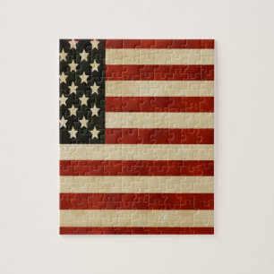 Puzzle Vintage American Flag GIFTS