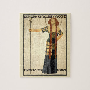 Puzzle Vintage Art Nouveau Richard Strauss-Woche, Múnich