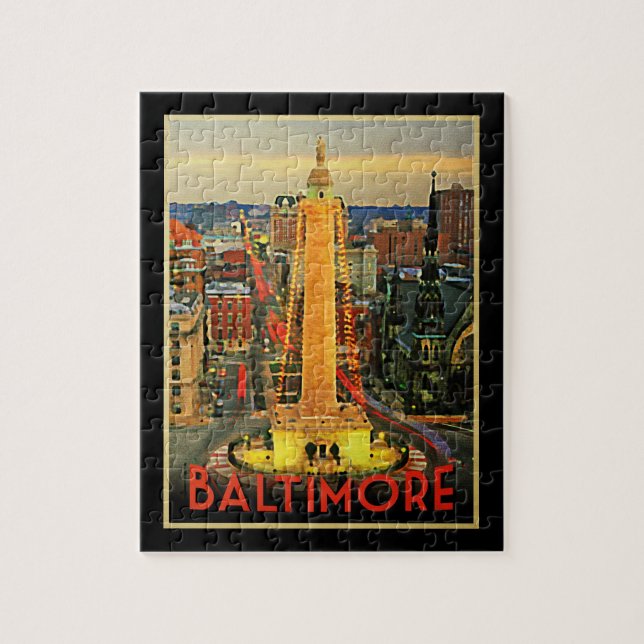 Puzzle Vintage Baltimore en Dusk (Vertical)