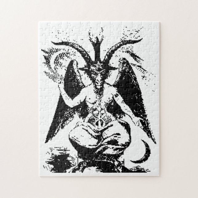 Puzzle Vintage Baphomet negro (Vertical)