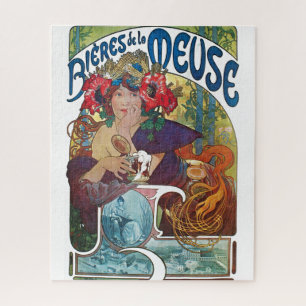 Puzzle Vintage Beer Art Nouveau Alphonse Mucha Art
