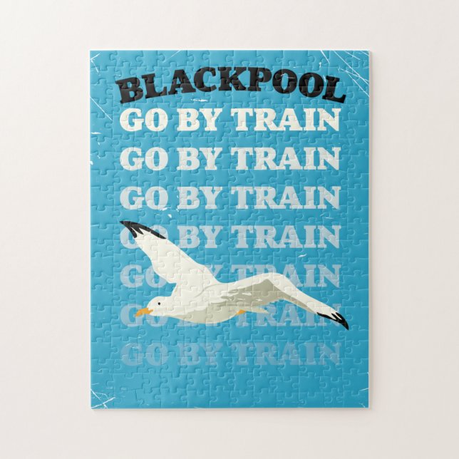 Puzzle Vintage Blackpool seaside poster (Vertical)