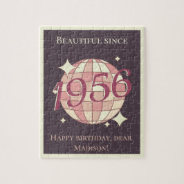 Puzzle Vintage born in 1956 70th birthday gift