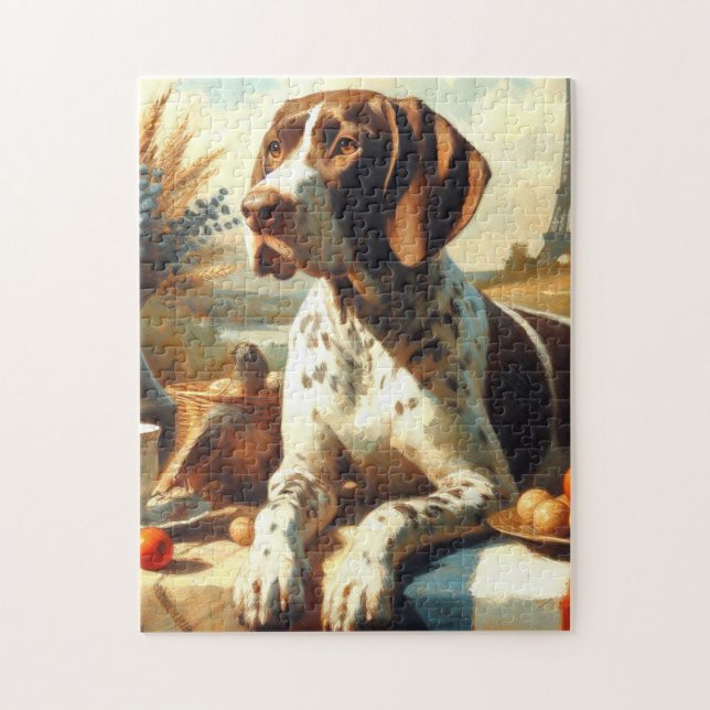 Puzzle Vintage Braque Français Painting (Vertical)